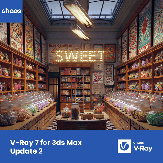 V-Ray 7 for 3ds Max (Update 2) พร้อมให้ใช้งานแล้ว!